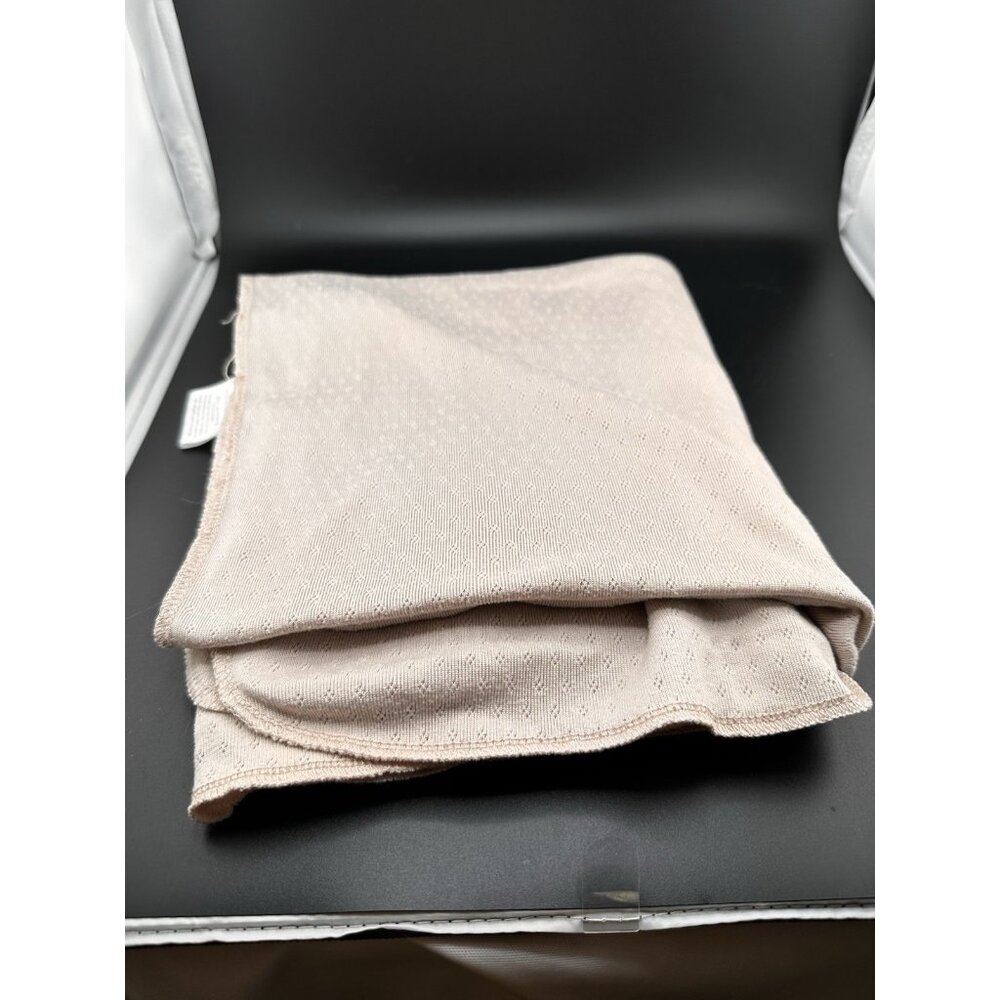 LePetit Baby Swaddle Blanket Multiuse Beige Tan Peach Solid Soft Stretch Diamond - Picture 5 of 8